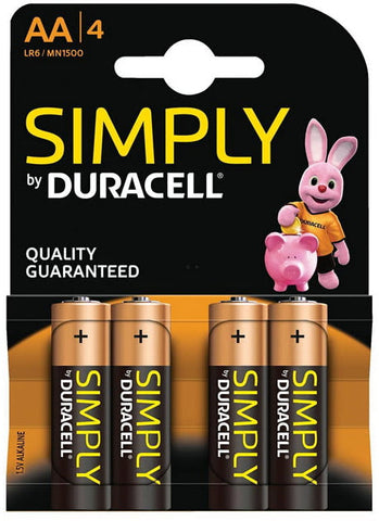 4Pk Of AA Batteries Duracell