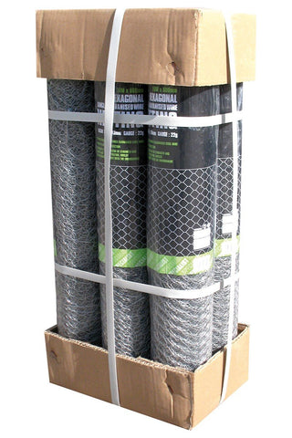 single galvanised 10mx900mm roll(Chicken wire) - Flying Dutchman Stores