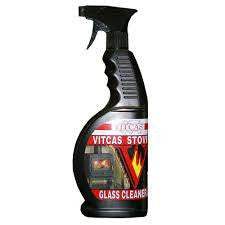 Wood Burning Stove’s glass. Glass Cleaner