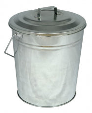 Deville Coal Tub with Lid / Galvinised