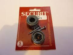 Securit Door Stops Black (2) 30mm - Flying Dutchman Stores
