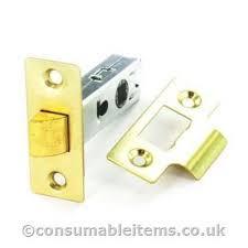 Securit Mortice Latch Door Bolt Through 63mm Brass Plated - Flying Dutchman Stores