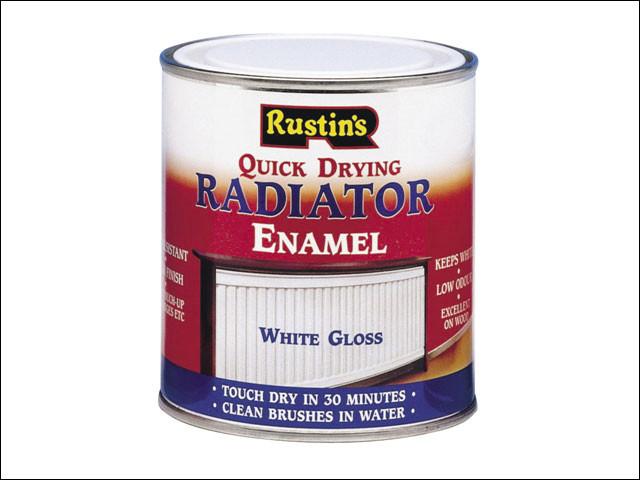Rustins Quick Dry Radiator Enamel Gloss White 250 ml - Flying Dutchman Stores