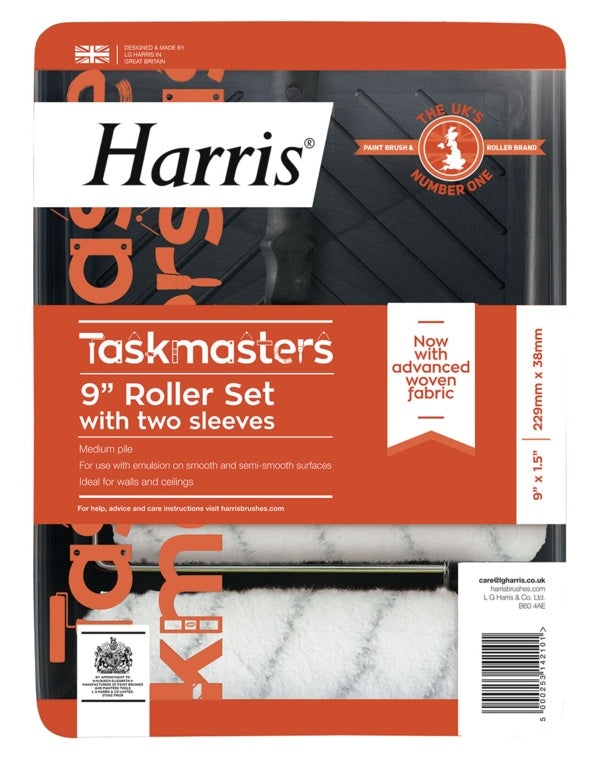 Harris Taskmasters Roller Set with 2 Sleeves 9" - Flying Dutchman Stores