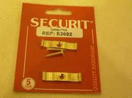 Securit S2692 Brass Turnbutton 35mm Pack Of 2 - Flying Dutchman Stores